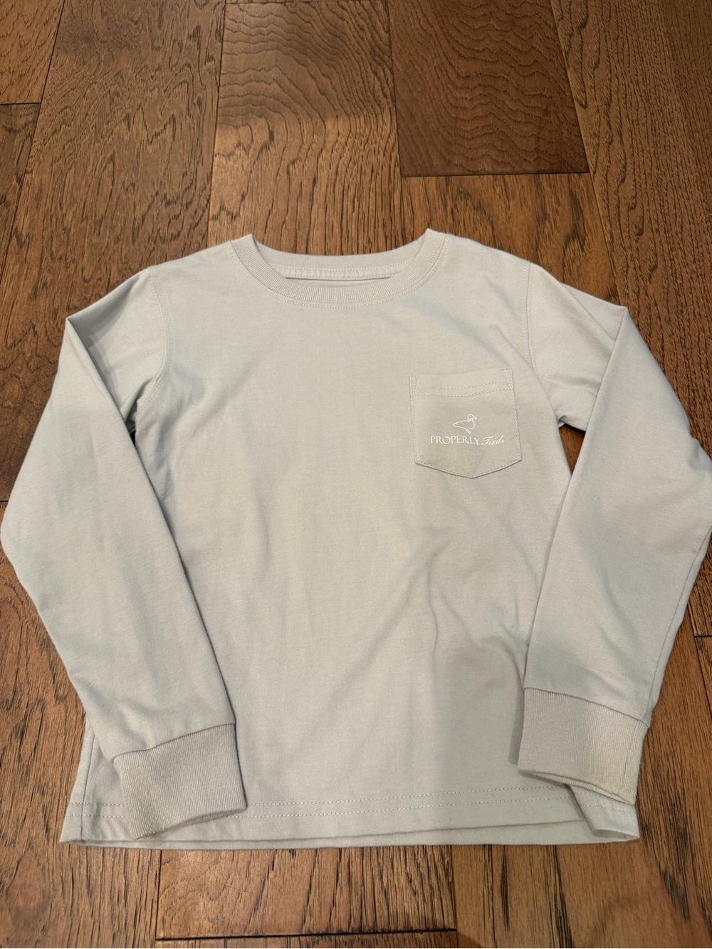 Properly Tied Kids' Long-Sleeve Pocket Tee - Pale Blue